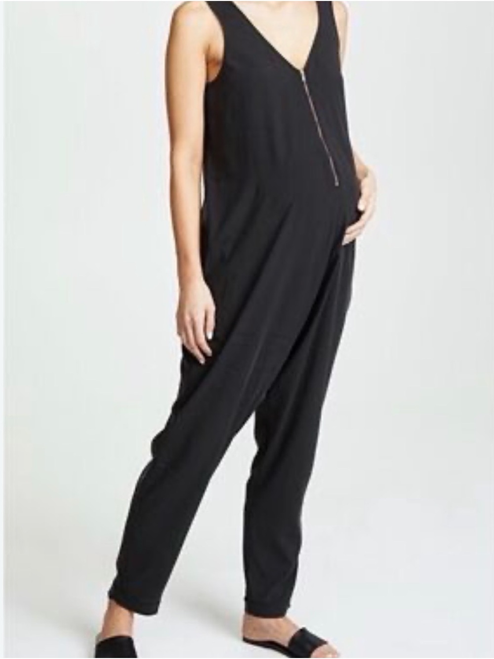 Ingrid & Isabel Maternity Zip-Front Jumpsuit